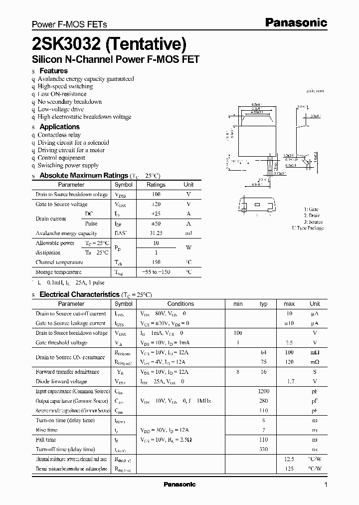 2SK3032_354607.PDF Datasheet