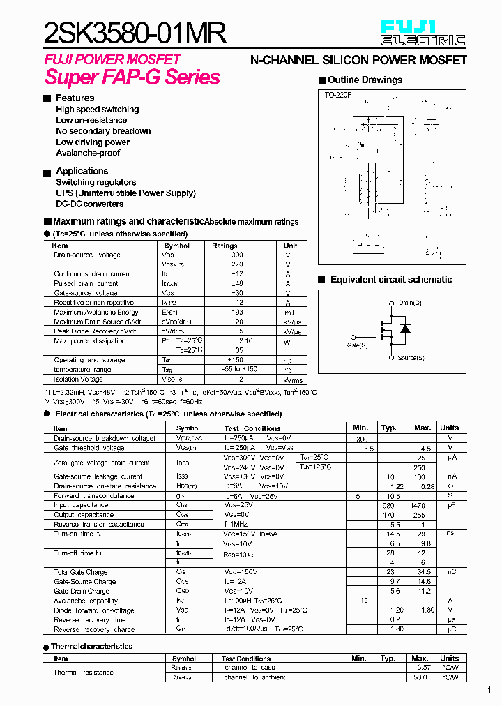 2SK3580-01MR_373904.PDF Datasheet