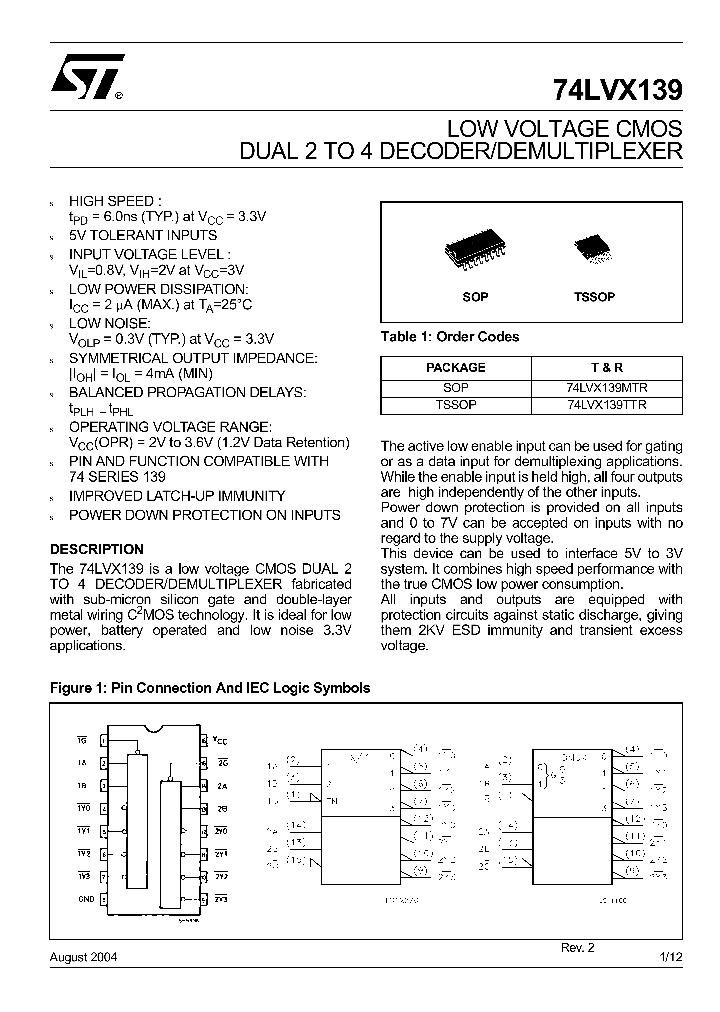 74LVX139MTR_377447.PDF Datasheet