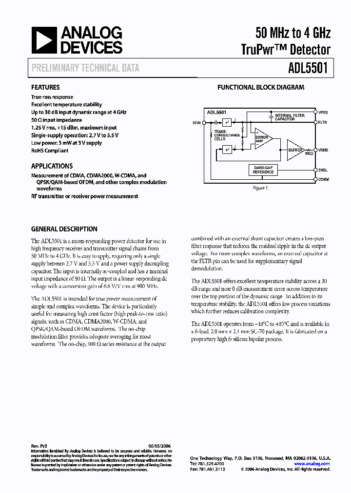 ADL5501_340445.PDF Datasheet