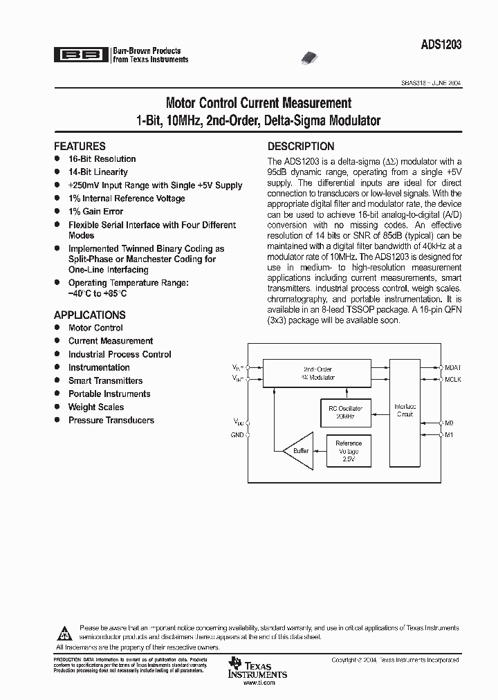 ADS1203_311850.PDF Datasheet