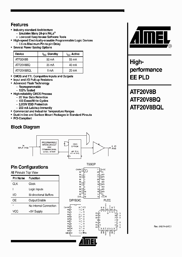 ATF20V8B_356631.PDF Datasheet