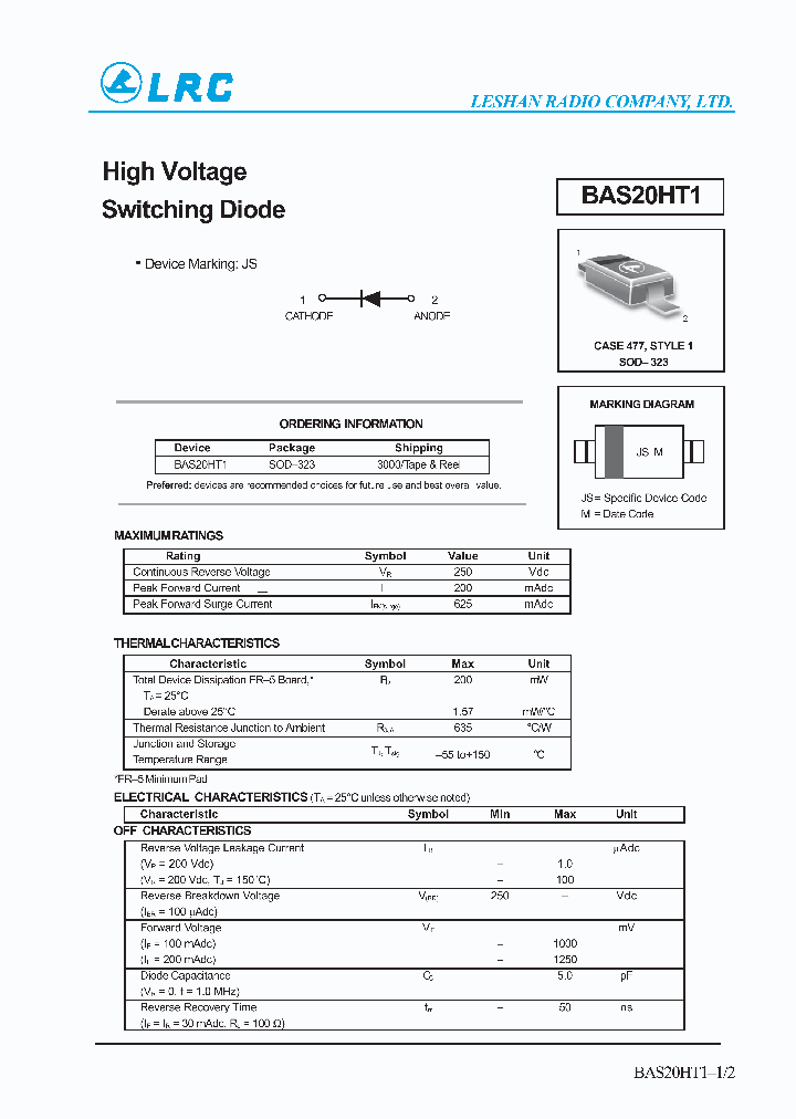 BAS20HT1_345880.PDF Datasheet