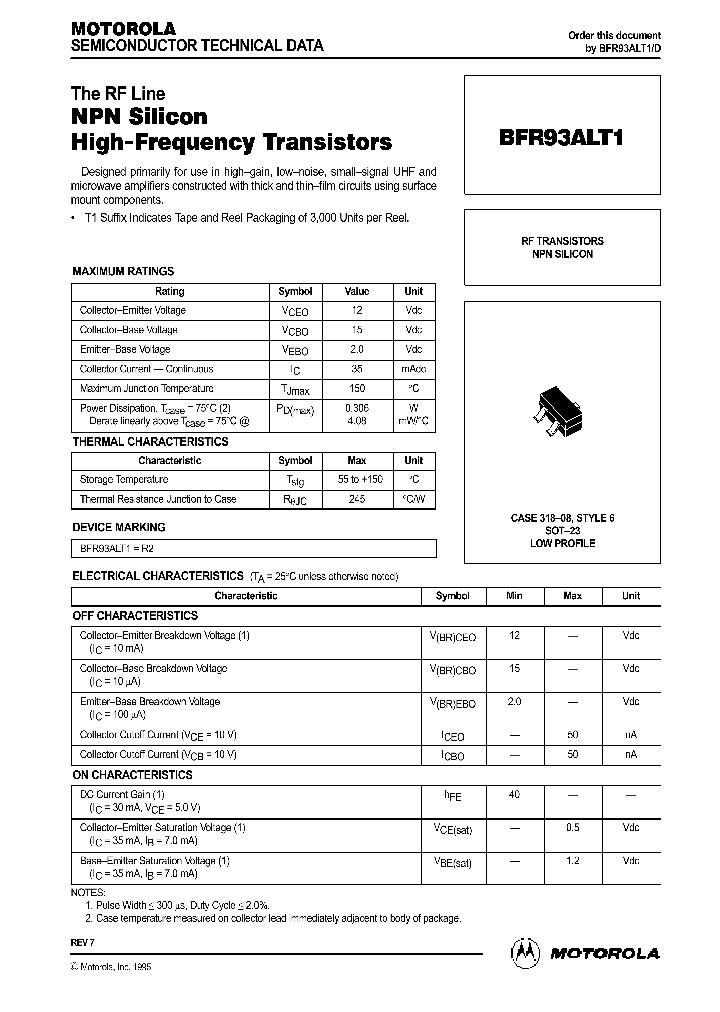 BFR93ALT1_363451.PDF Datasheet