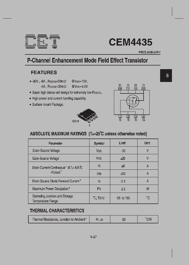 CEM4435_352049.PDF Datasheet