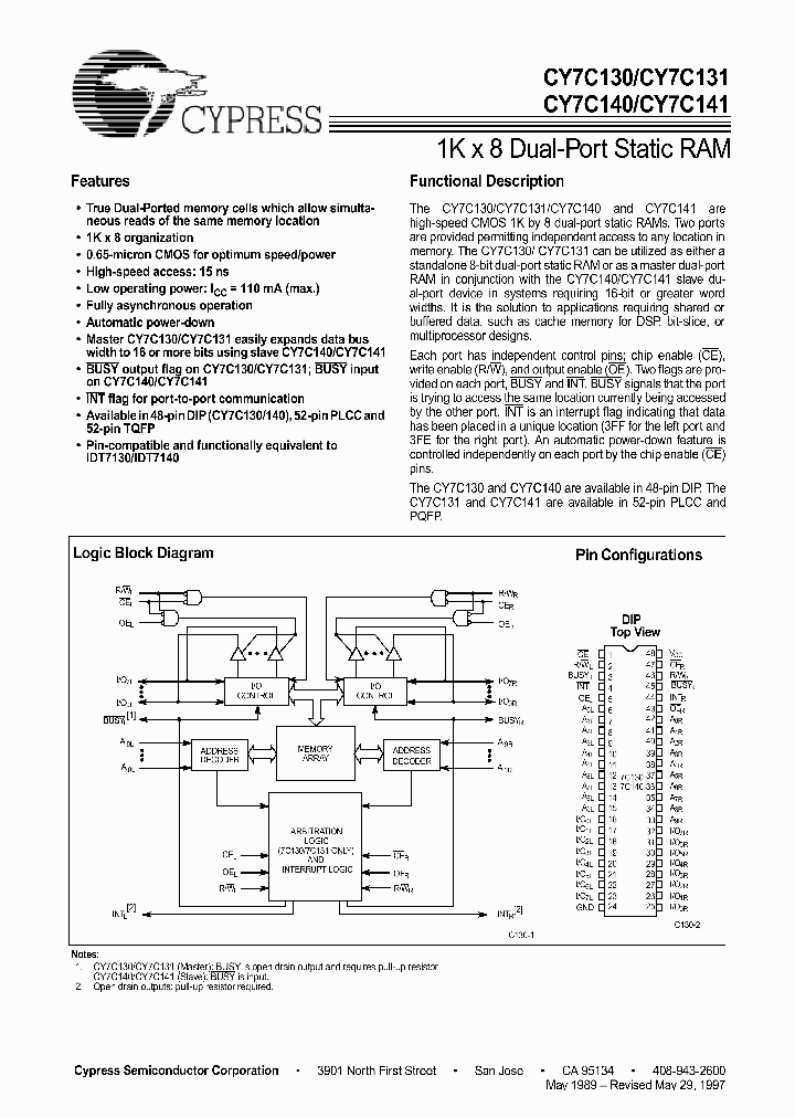 CY7C141_296055.PDF Datasheet