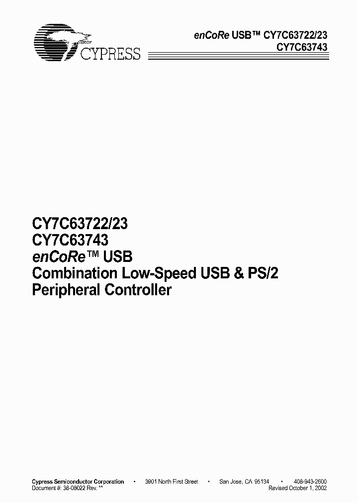 CY7C63743-SC_189638.PDF Datasheet
