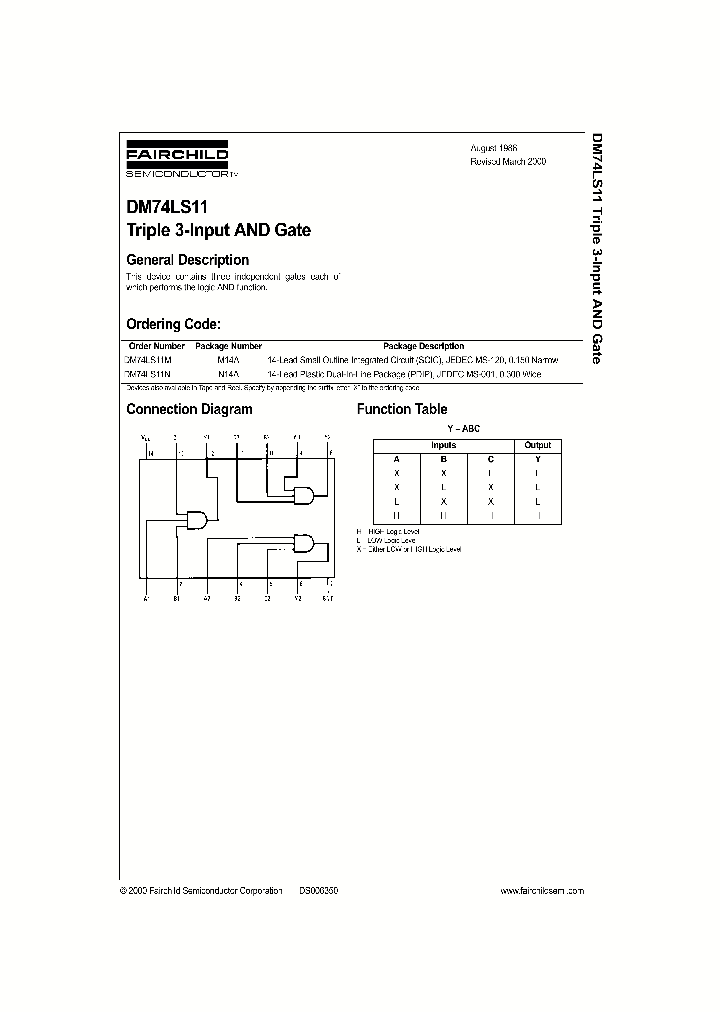 DM74LS11_310922.PDF Datasheet