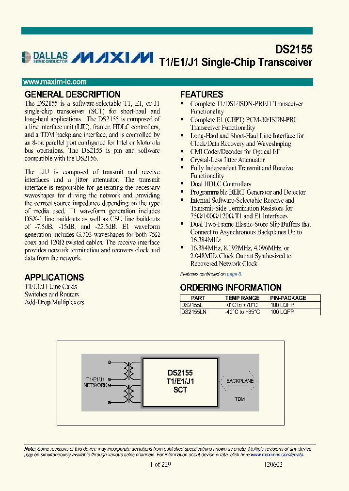 DS2155_346388.PDF Datasheet