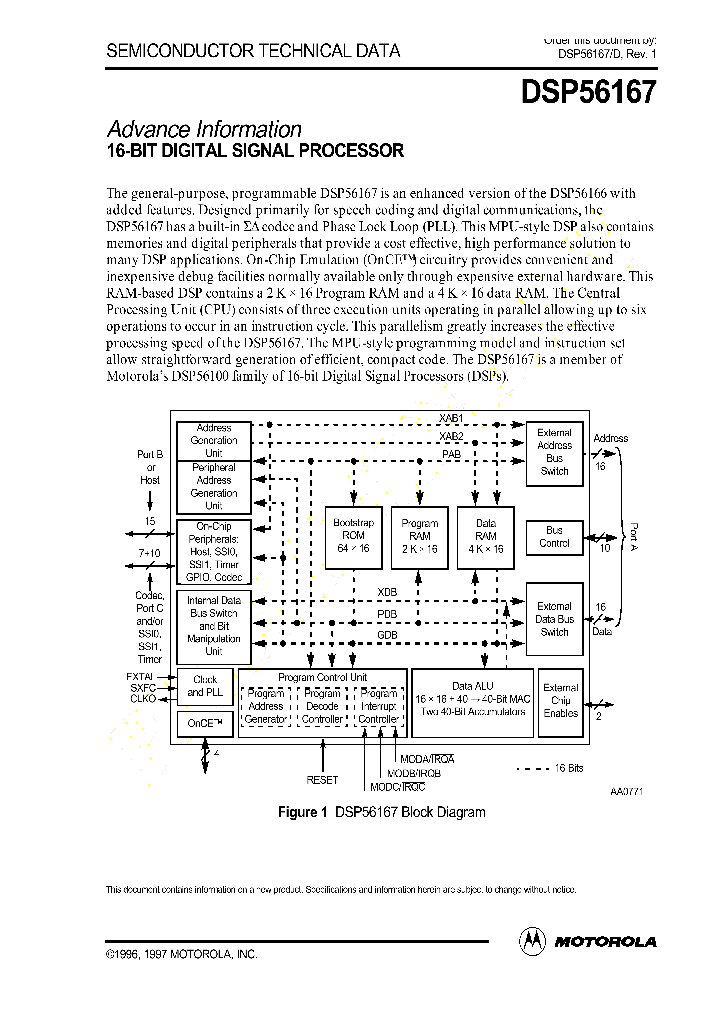 DSP56167_381197.PDF Datasheet