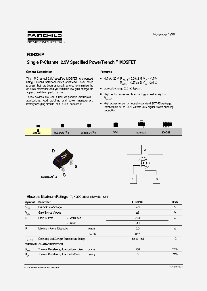 FDN336P_344148.PDF Datasheet