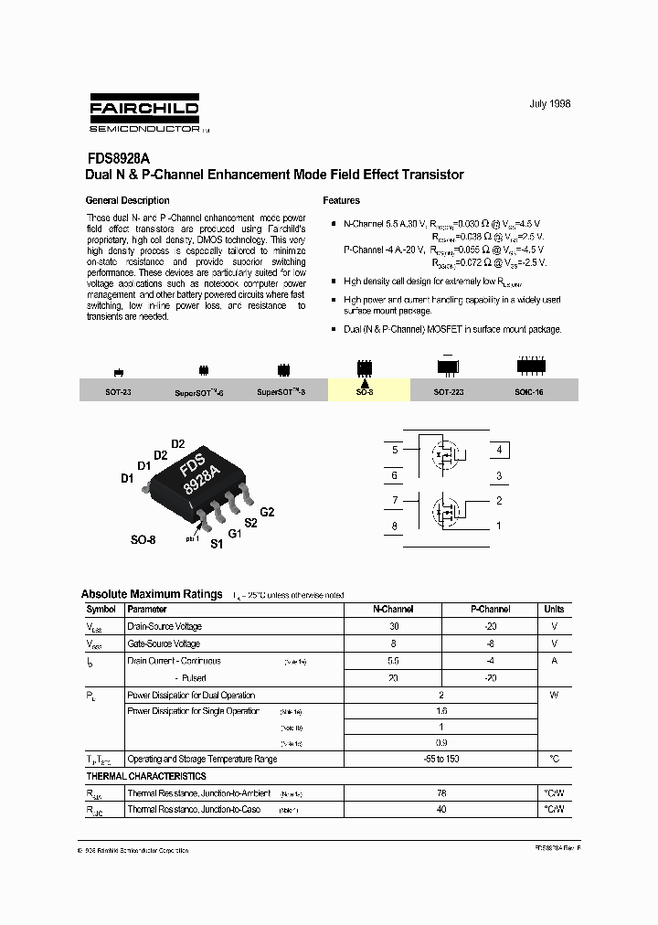 FDS8928A_341885.PDF Datasheet