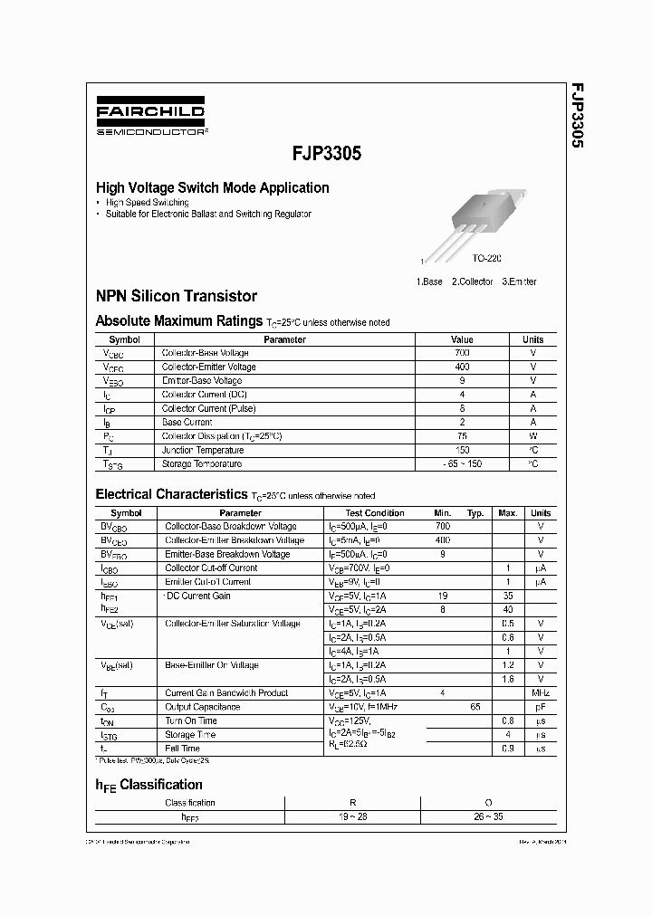 FJP3305_360188.PDF Datasheet