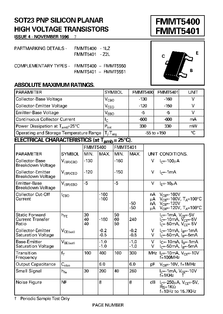 FMMT5401_369372.PDF Datasheet