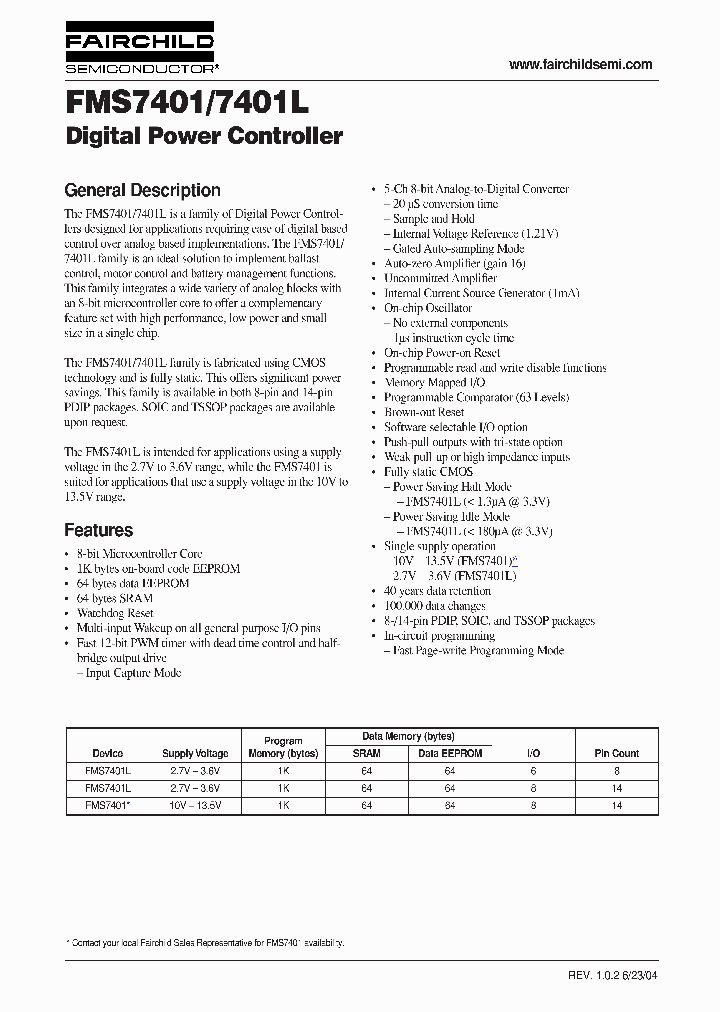 FMS7401_349418.PDF Datasheet