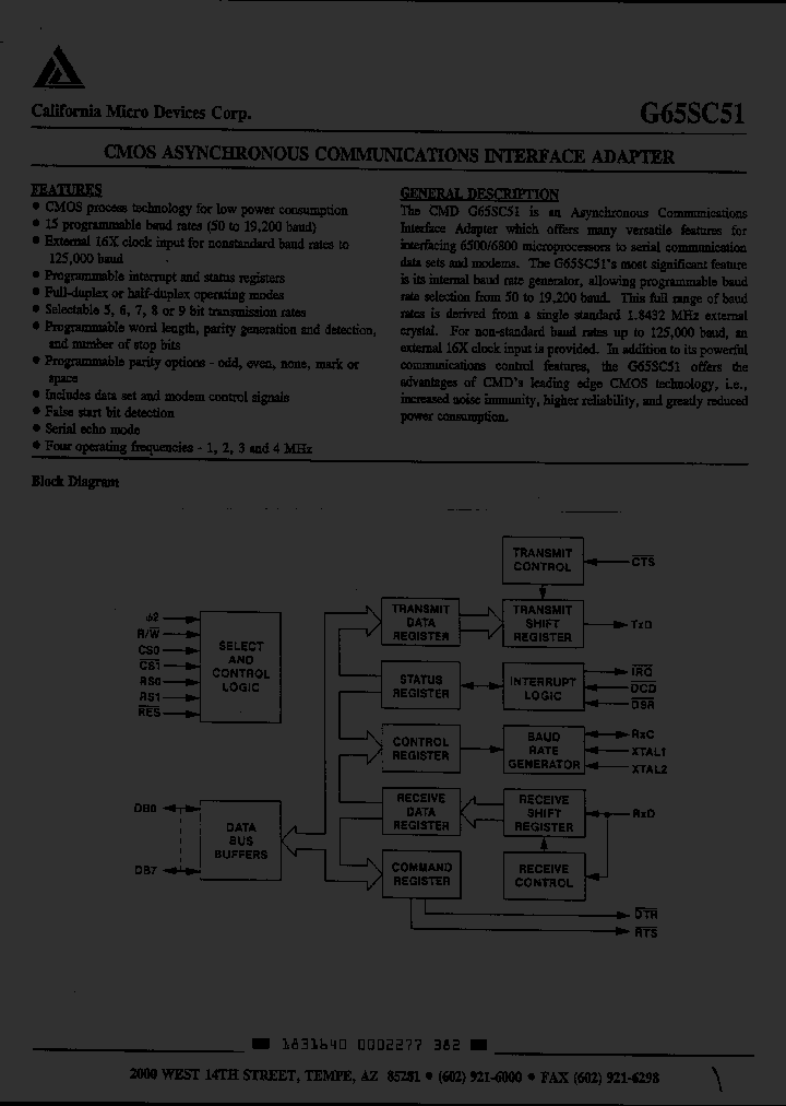 G65SC51PE-1_315982.PDF Datasheet