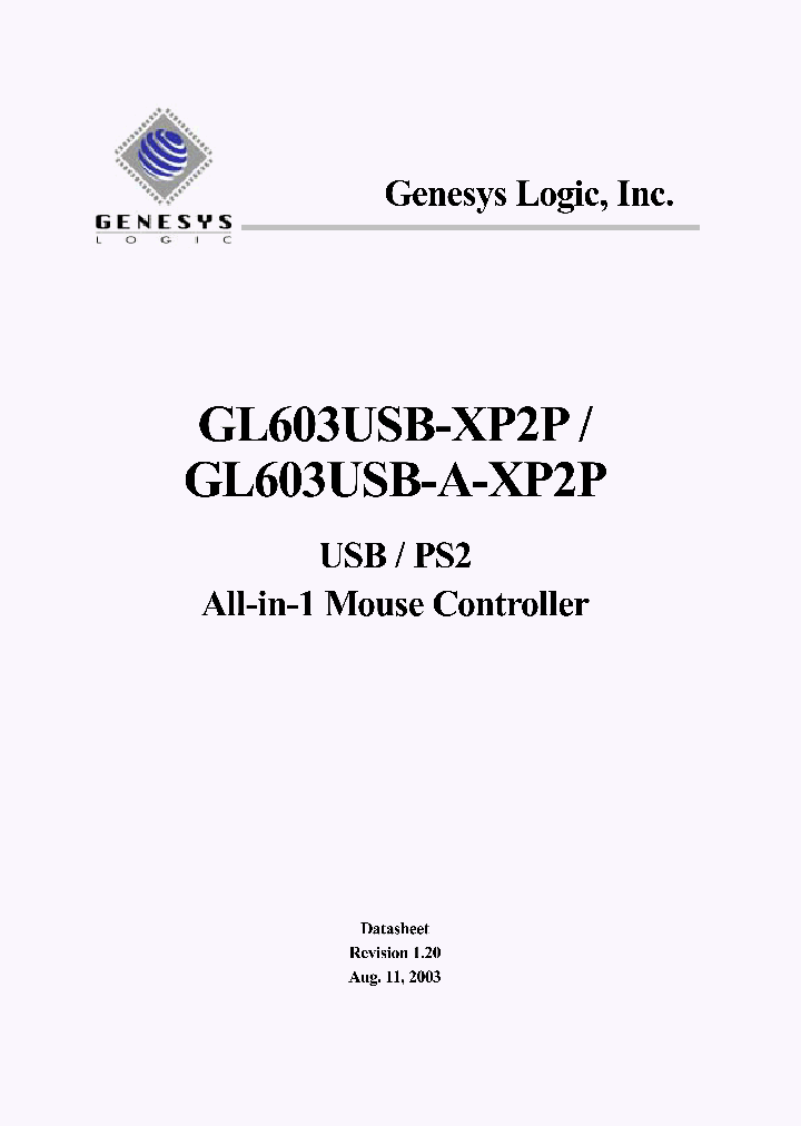 GL603USB_203254.PDF Datasheet