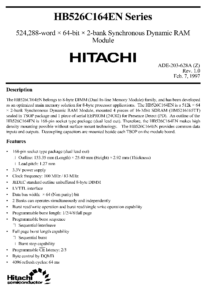 HB526C164ENSERIES_307232.PDF Datasheet