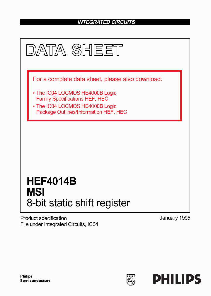 HEF4014B_328901.PDF Datasheet