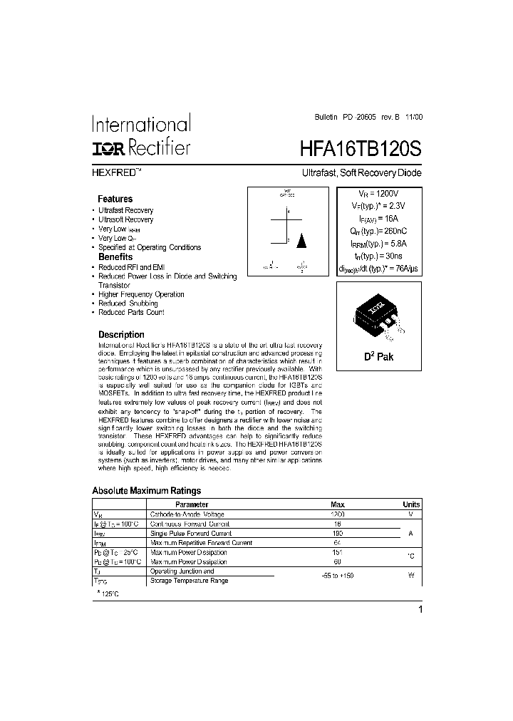 HFA16TB120S_326674.PDF Datasheet