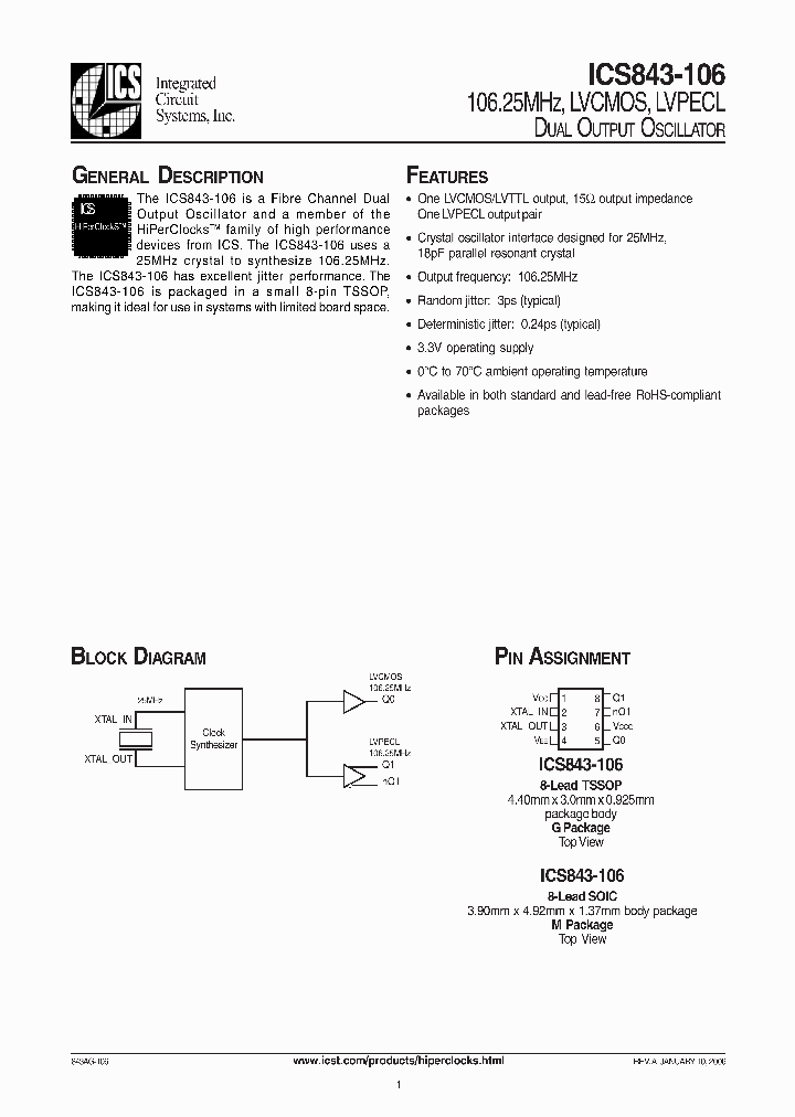 ICS843AGI-75_339698.PDF Datasheet