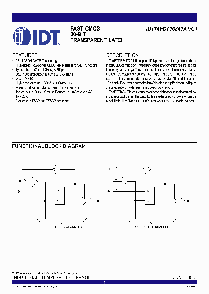 IDT74FCT16841CT_309889.PDF Datasheet