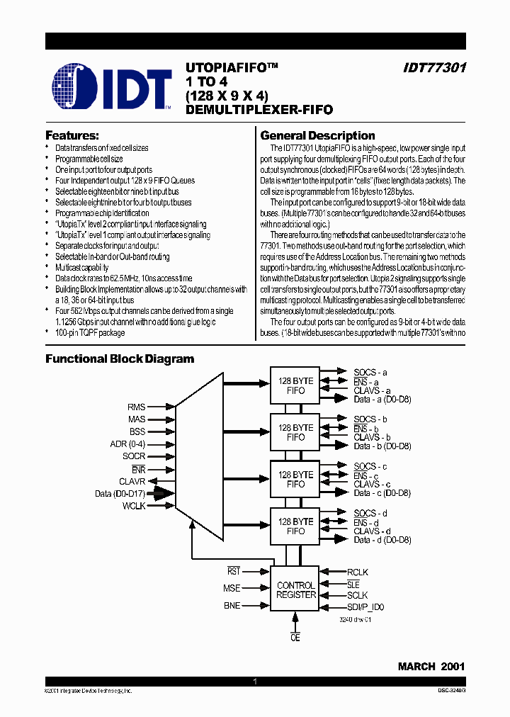 IDT77301_320258.PDF Datasheet