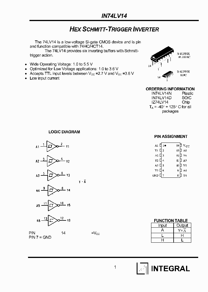 IN74LV14_332846.PDF Datasheet