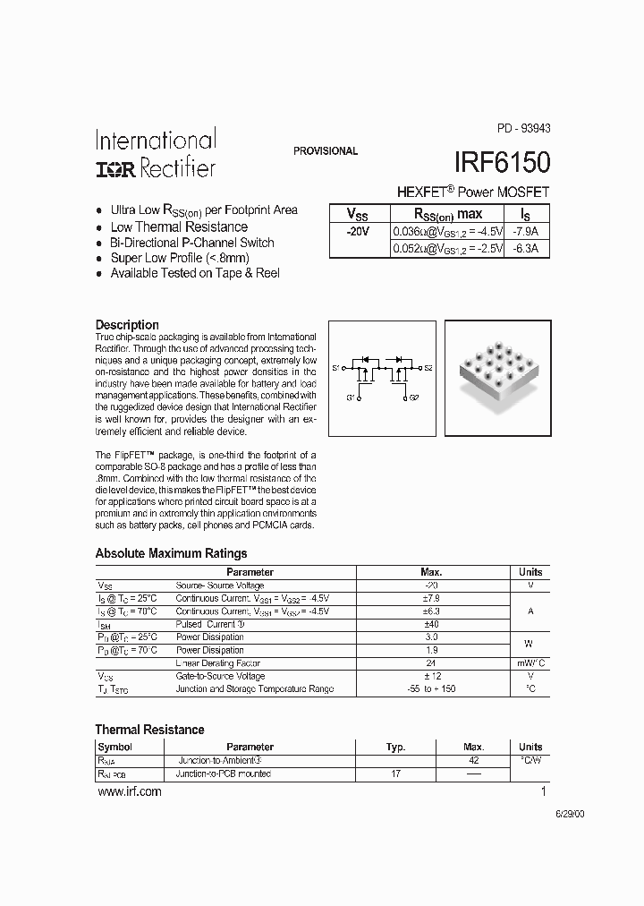 IRF6150_203345.PDF Datasheet