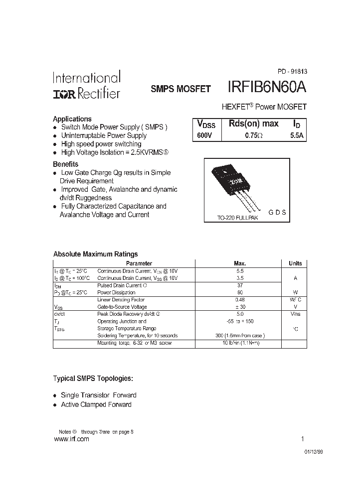 IRFIB6N60A_196673.PDF Datasheet