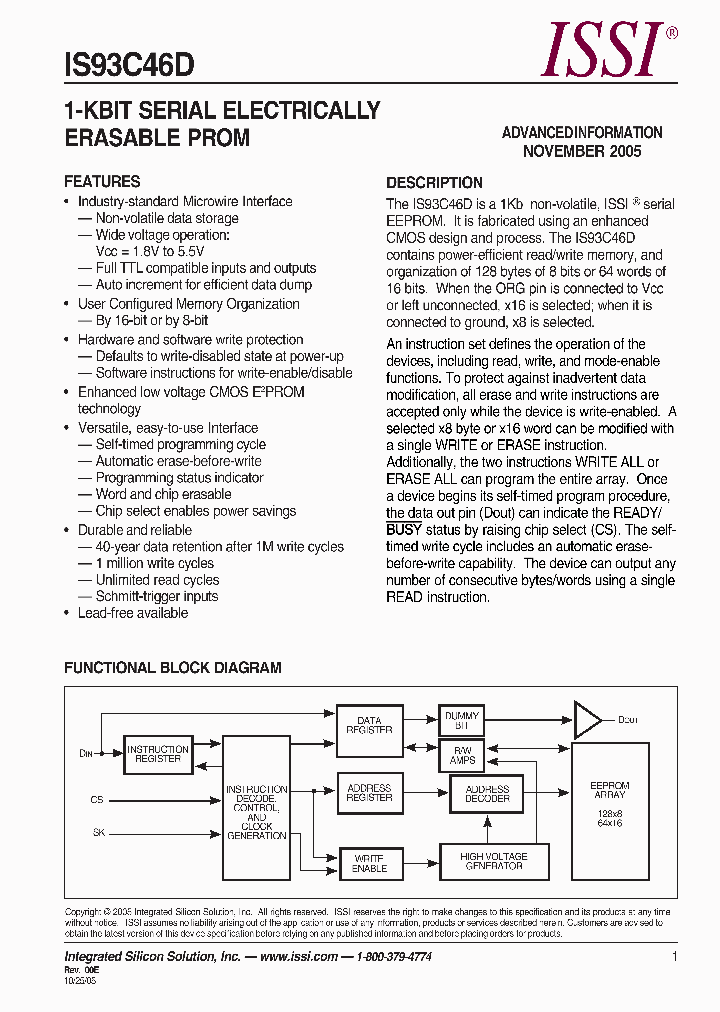 IS93C46D_324361.PDF Datasheet