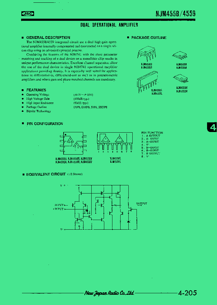 JRC4558D_368305.PDF Datasheet