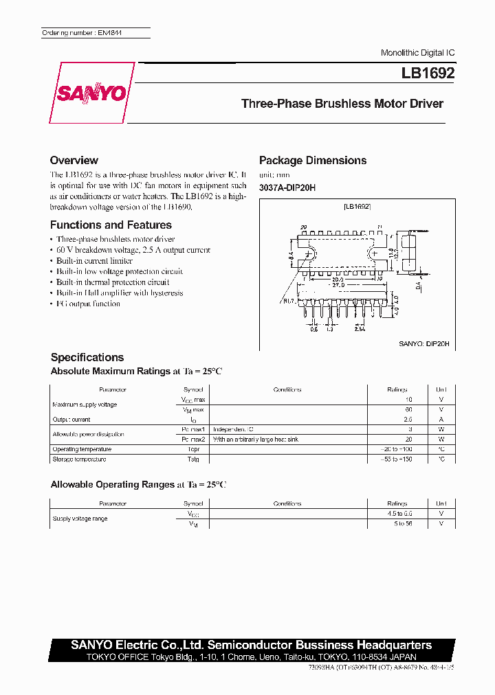 LB1692_362072.PDF Datasheet