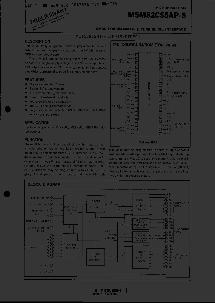 M5M82C55AP_189220.PDF Datasheet