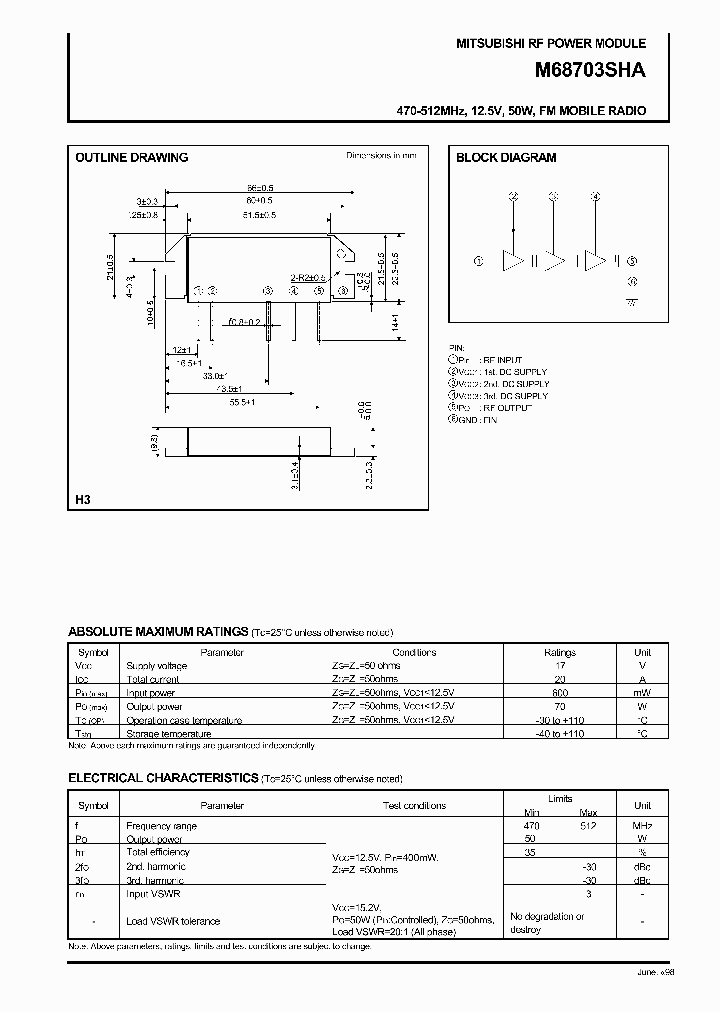 M68703SHA_332095.PDF Datasheet