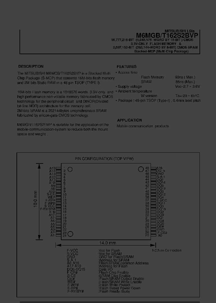 M6MGB162S2BVP_198256.PDF Datasheet