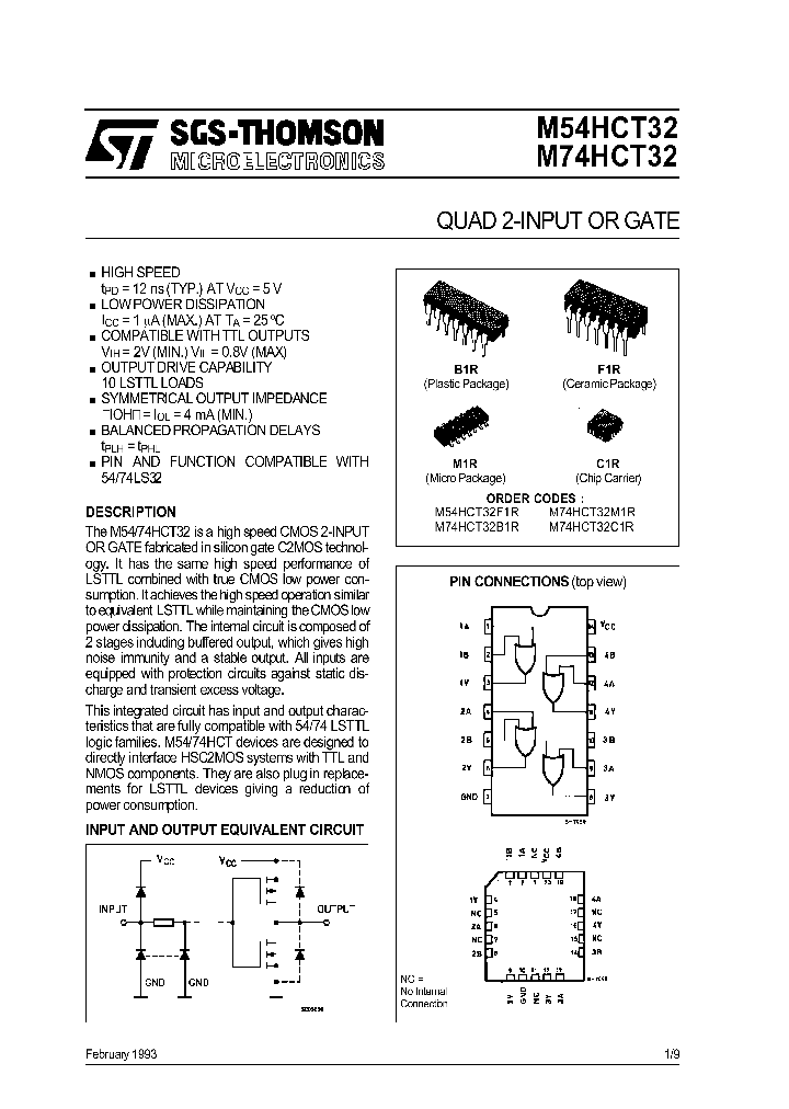 M74HCT32B1R_19032.PDF Datasheet