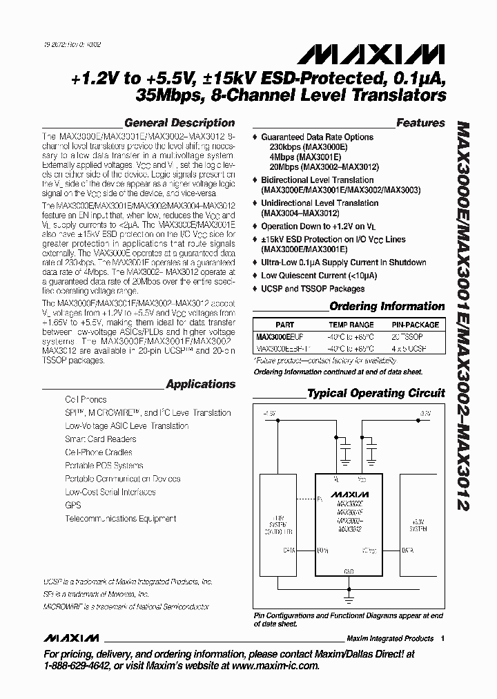 MAX3011E_192767.PDF Datasheet