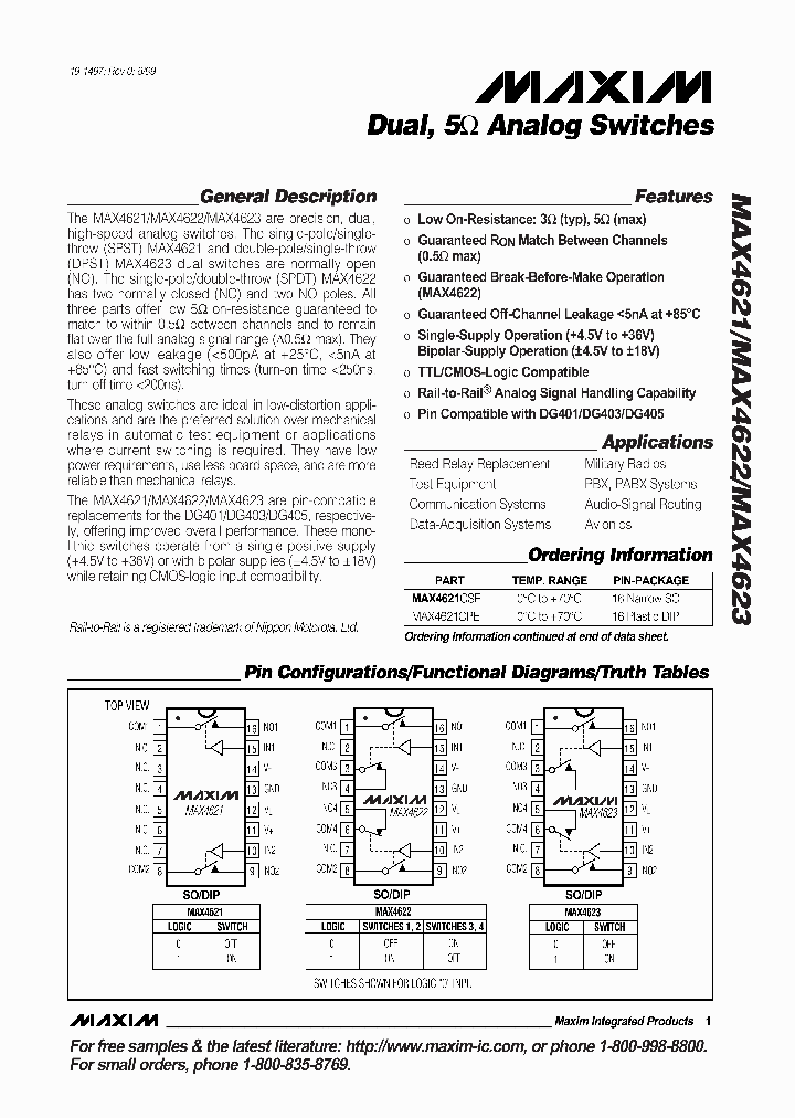 MAX4622CPE_1628.PDF Datasheet