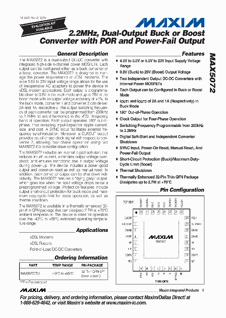 MAX5072_312361.PDF Datasheet