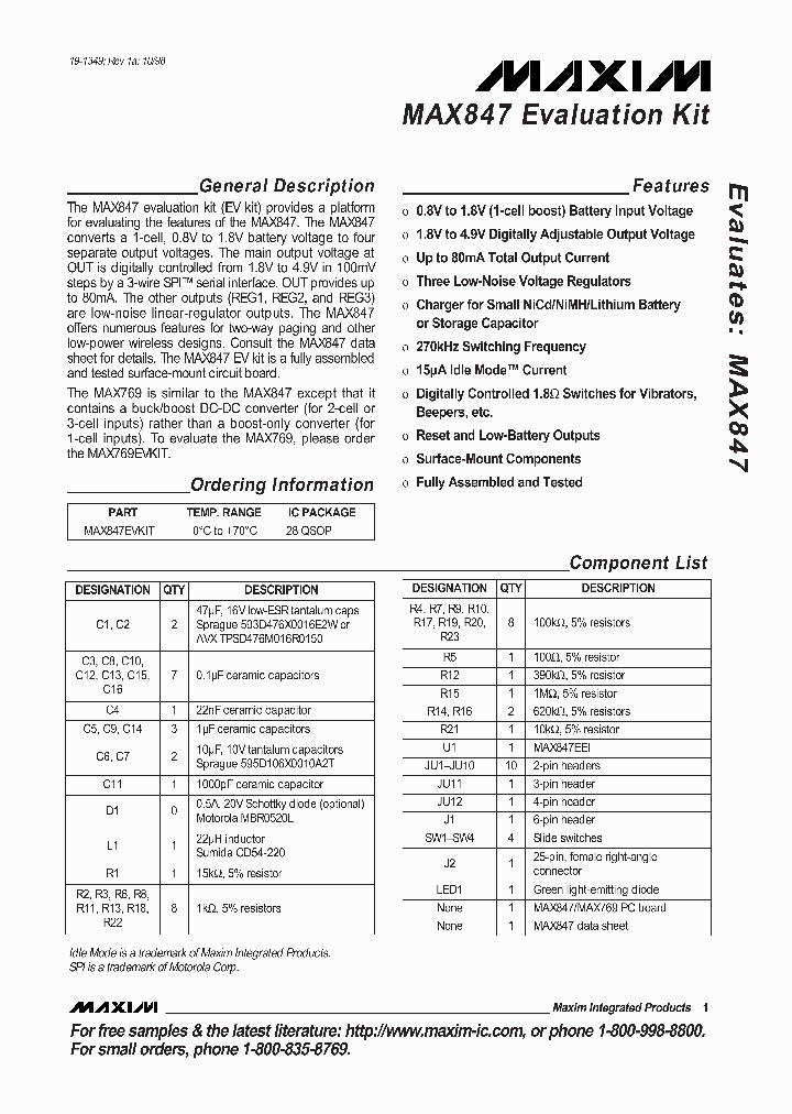 MAX847EVKIT_362392.PDF Datasheet