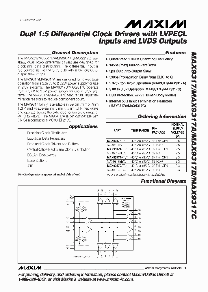 MAX9317C_187225.PDF Datasheet