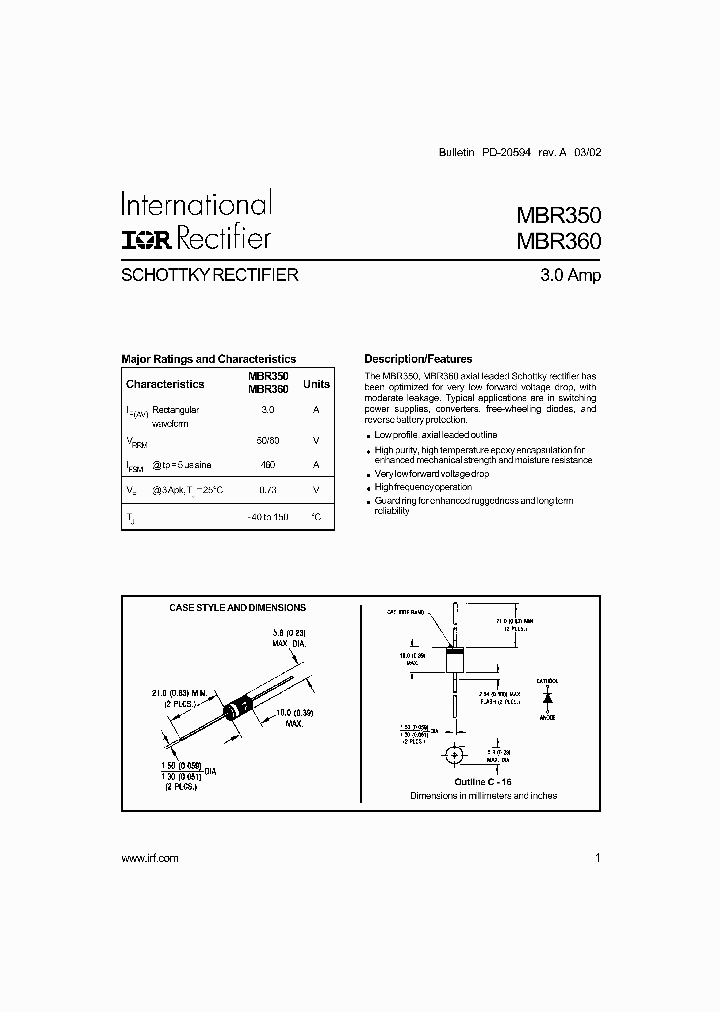 MBR350_351999.PDF Datasheet