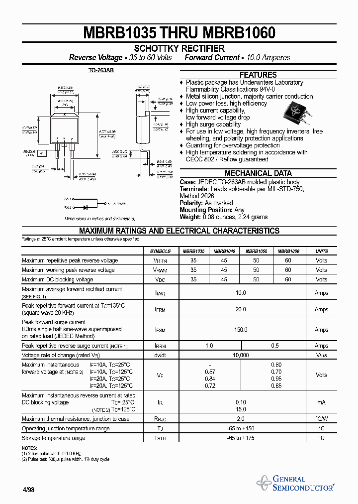 MBRB1045_195415.PDF Datasheet