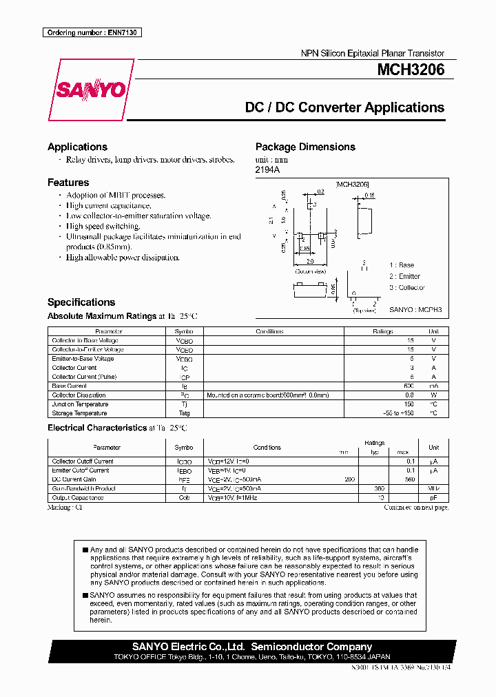 MCH3206_312423.PDF Datasheet