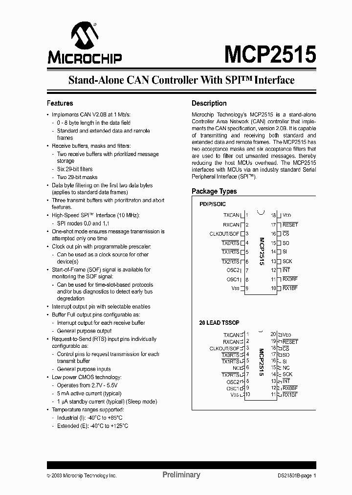 MCP2515_185382.PDF Datasheet