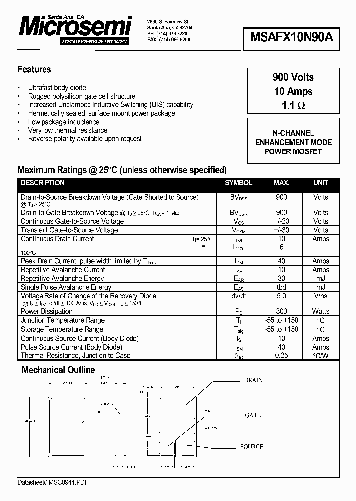 MSAFX10N90A_351803.PDF Datasheet