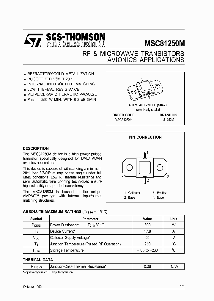 MSC81250M_176796.PDF Datasheet