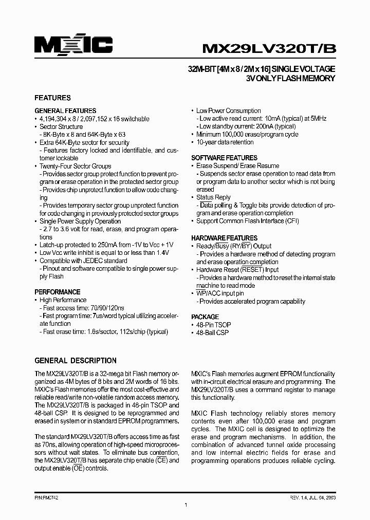 MX29LV320TTI-70_363142.PDF Datasheet