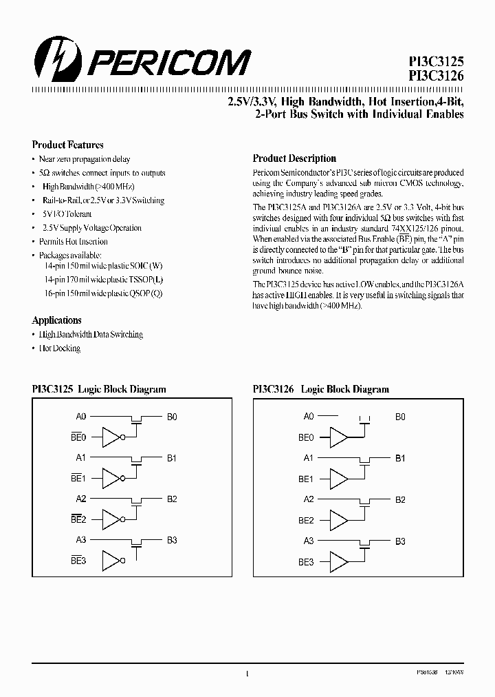 PI3C3126_316098.PDF Datasheet